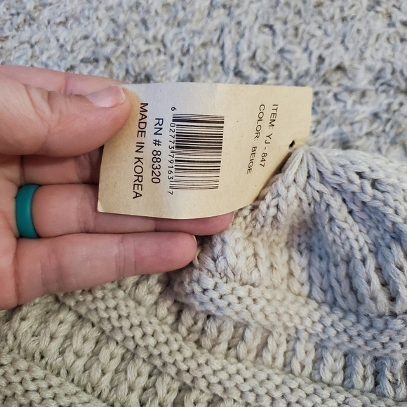 C.c Kids Beige Beanie - Picture 2 of 8